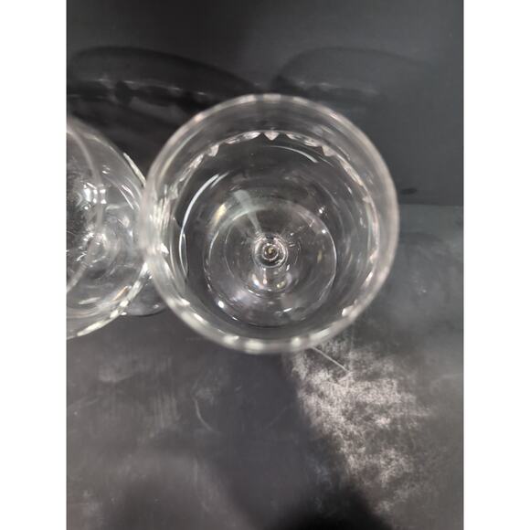 Lenox CandleGlow Crystal Water Goblets Set of 2 Wine Glasses, Vintage 1960-70's - Picture 6 of 9